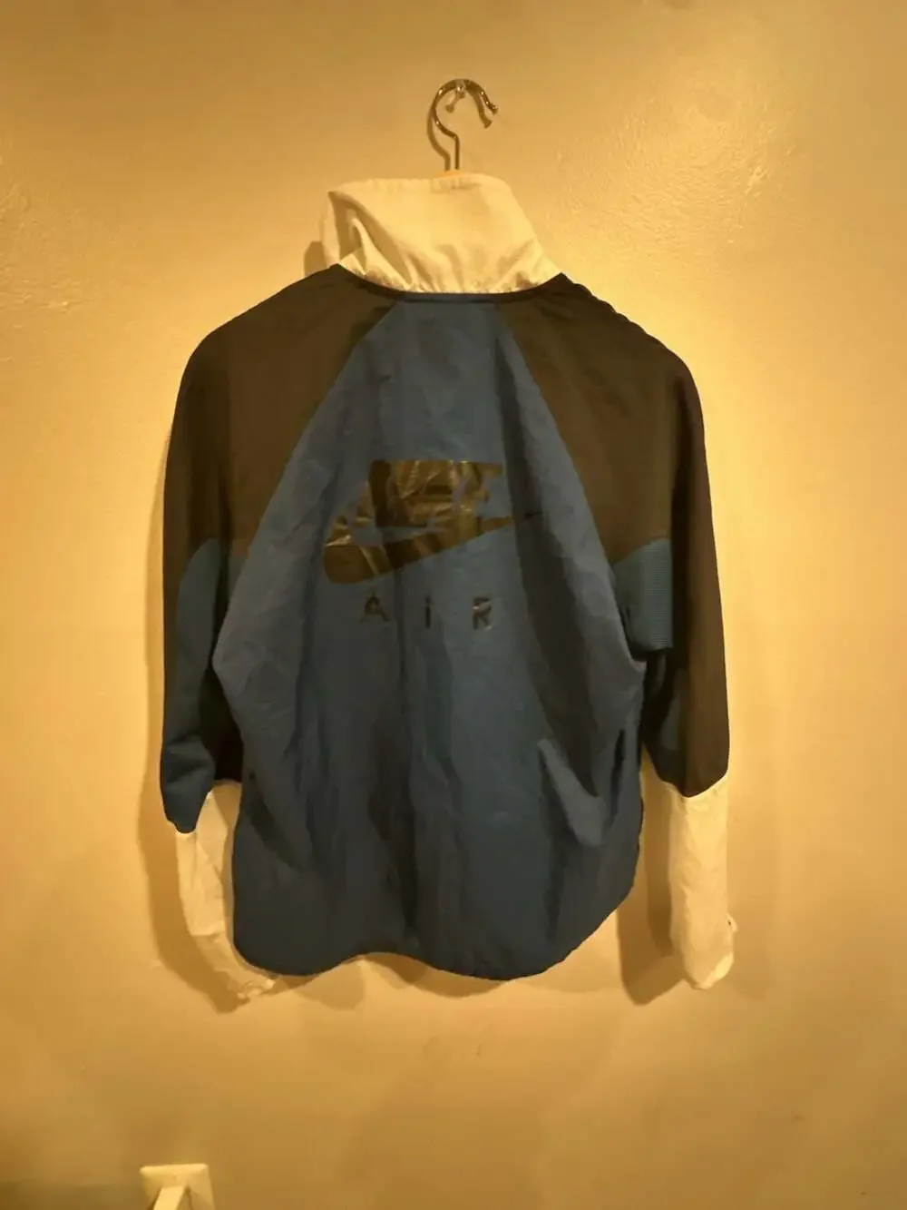 Nike Air Running Jacket Size S Blue Black White